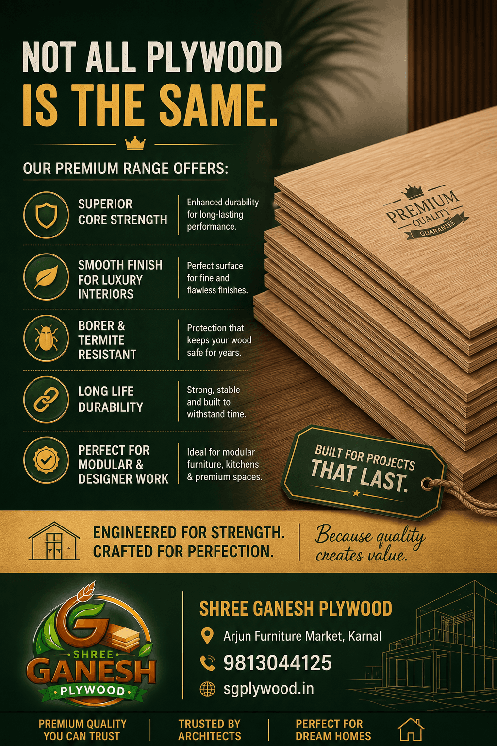 Shree Ganesh Plywood Storage - Organized Inventory in Karnal