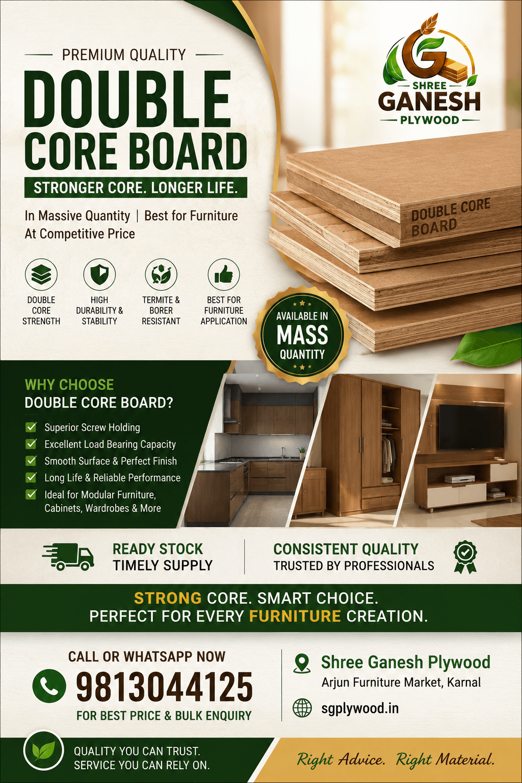 Best Plywood for Premium Furniture - Quality Materials for Haryana Homes